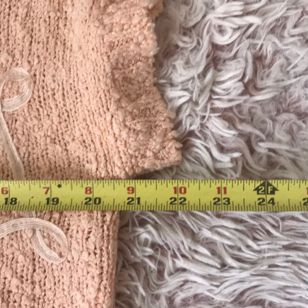 🍊VTG peach knit embellished sweater top - Picture 5 of 6